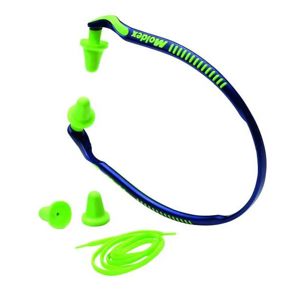 Moldex Jazzband Reusable Foam Ear Plugs, Bell Shape, 25 dB, Green - 6506