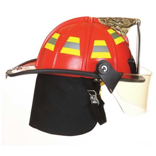 Fire-Dex Fire Helmet, Fiberglass, Yes, White, Fits Hat Size 6-1/2 to 9 , Traditional - 1910H951