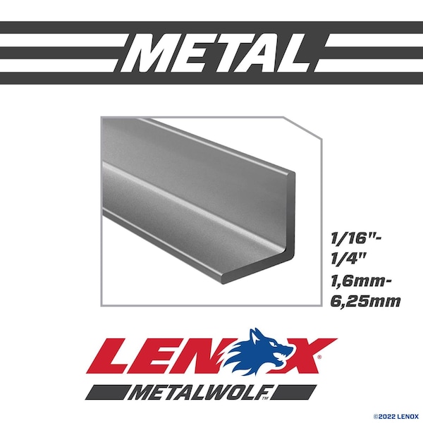 Irwin LENOX METALWOLF 6 in. Bi-Metal WAVE EDGE Reciprocating Saw Blade 18 TPI 1 pk - 20567S618R