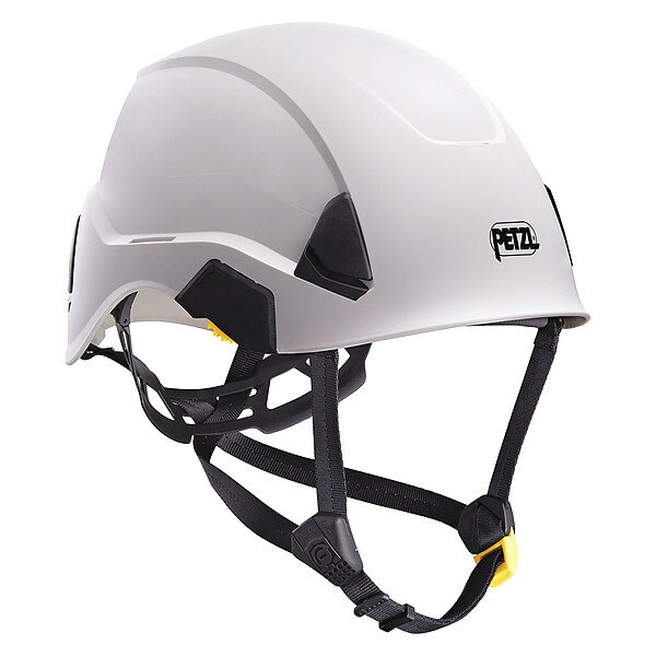 Petzl Hard Hat, STRATO ALVEO, ABS, 6 Point Ratchet, Type 1, Class C, White - A020AA00