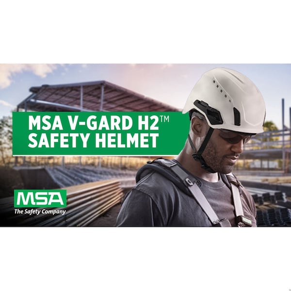 Msa Safety Safety Helmet, ABS, 4 Point Ratchet, Type 2, Class C - 10242817