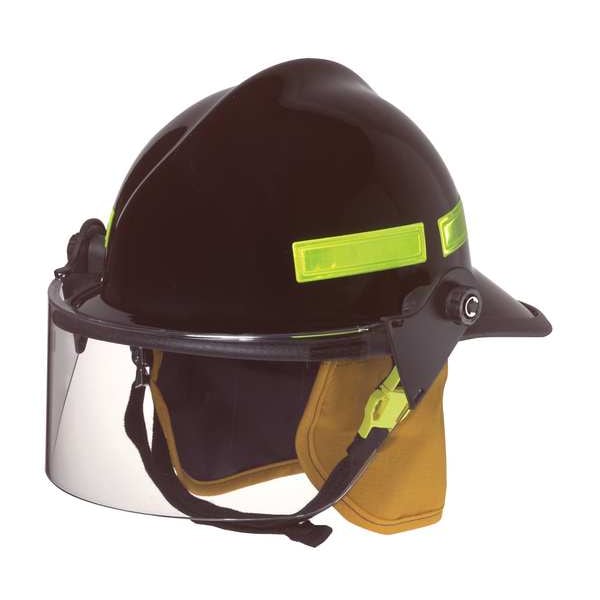 Cairns Fire Helmet, Fiberglass, Ratchet, Blue, Fits Hat Size 6-3/8 to 8-3/8 , Modern - 660CFSC
