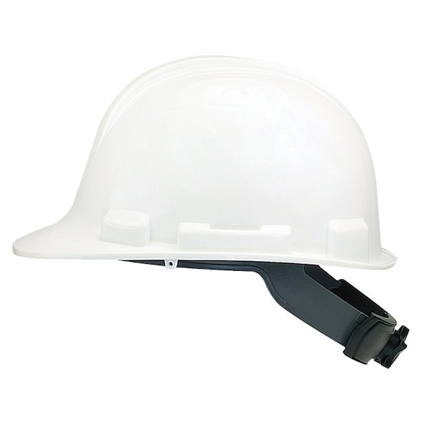 Msa Safety SAFETY WORKS SWX00346 Hard Hat, 4Point Textile Suspension, HDPE Shell, White, Class E - SWX00346-01