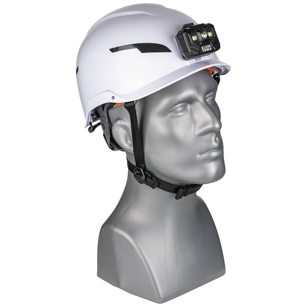 Klein Tools Safety Helmet, Shell: PC/ABS and EPS; Suspension: PC/ABS and HDPE, White - 60525