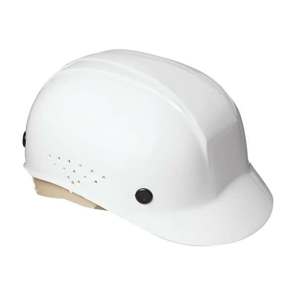 Honeywell North Vented Bump Cap, Front Brim, Polyethylene, Pinlock Suspension, Fits Hat Size 6 1/2 to 8, White - BC86010000