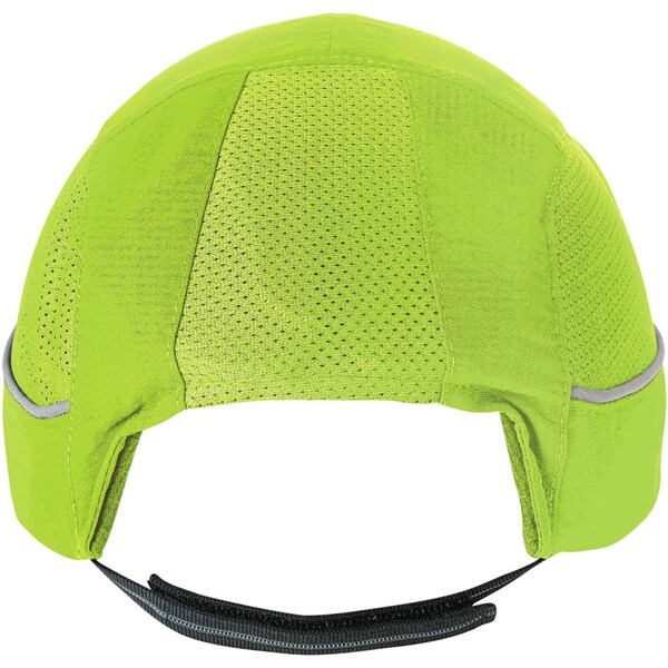 Ergodyne Bump Cap, Long Brim Baseball, ABS, Hook-and-Loop Suspension, Hi-Visibility Lime - 8950