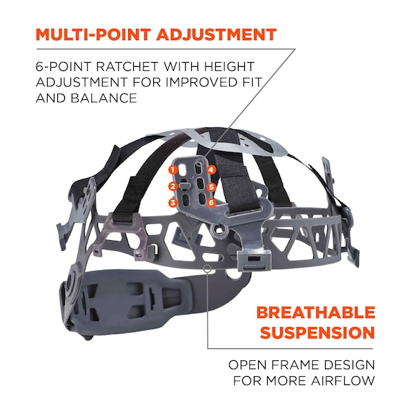 Ergodyne 8975V Anti-Fog Clear Lens White Class C Safety Helmet with Visor - 8975V