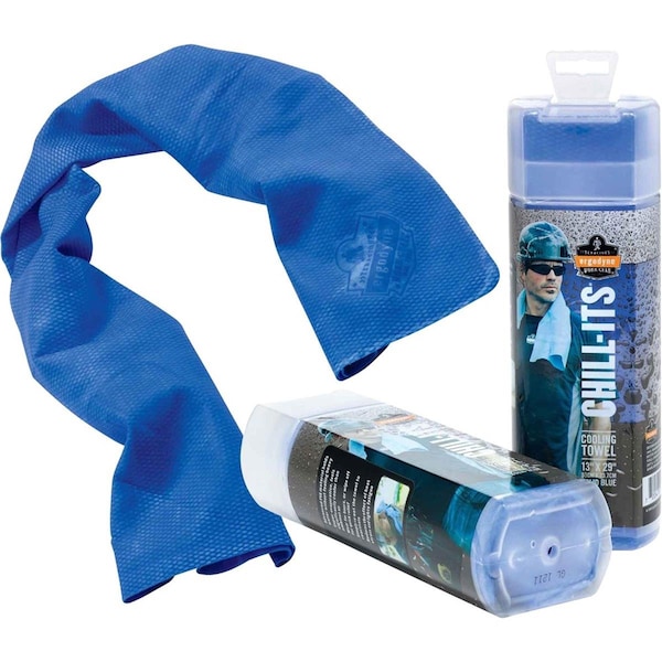 Tenacious Holdings Ergodyne Chill-Its 6602 Evaporative Cooling Towel - Blue - EGO12420
