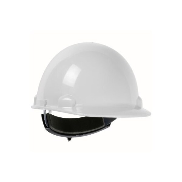 Pip Dynamic Dom Cap Style Dome Hard Hat HDPE Shell, 4-PT Suspension, Rachet Adjustment, White - 280-HP341R-01