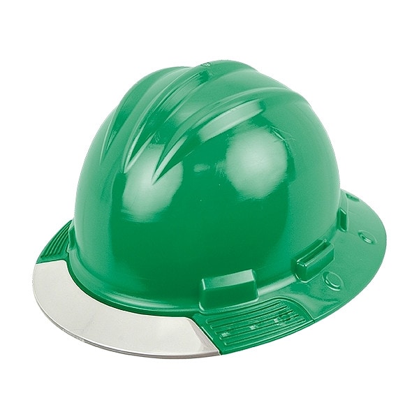 Bullard Full Brim Hard Hat, HDPE, 4 Point Ratchet, Type 1, Class E, Green - AVKGRCCS