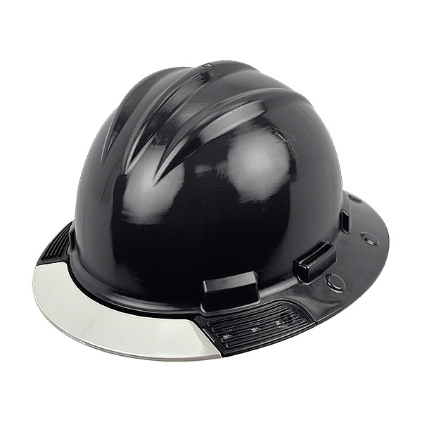 Bullard Full Brim Hard Hat, HDPE, 4 Point Ratchet, Type 1, Class E, Black - AVBKRCCS