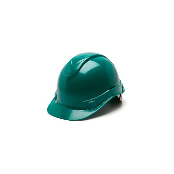 Pyramex Ridgeline Cap Style Hard Hat, Green, 4-Point Ratchet Suspension - HP44135