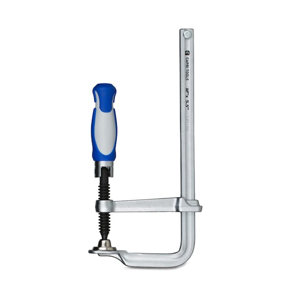 Capri Tools 12 in All Steel Bar Clamp with Foldable Handle, 5-1/2 in Throat Depth - CP11001