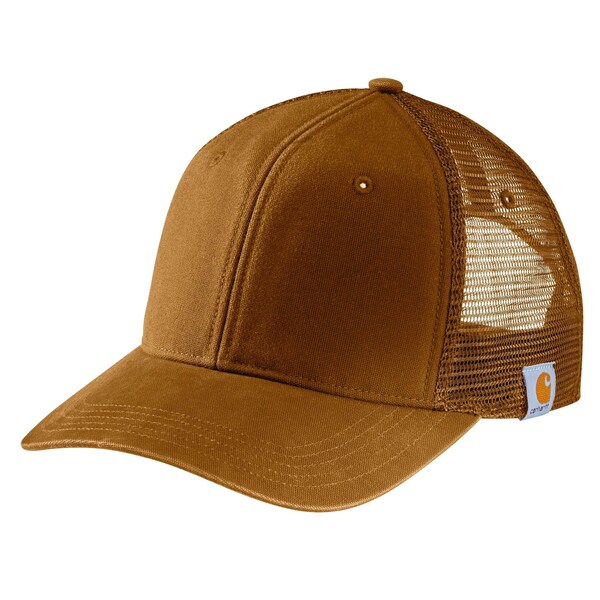 Carhartt Men's AH5298 Canvas Mesh Back Cap OS Hats Unassigned Brown - AH5298-M / 105298-BRNOS
