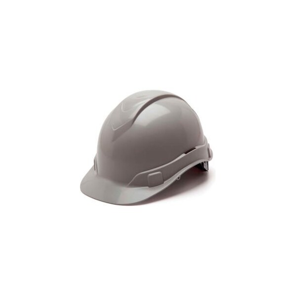 Pyramex Ridgeline Cap Style Hard Hat, Gray, 4-Point Ratchet Suspension - HP44112