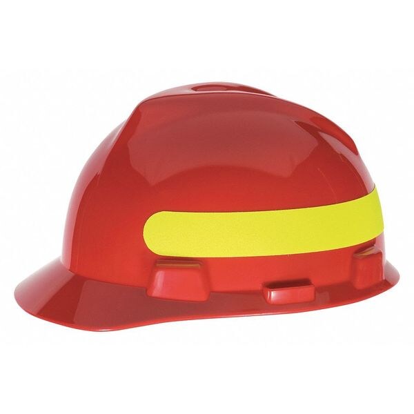 Msa Safety Reflective, Lime / Yellow  w/ Round Edge, 1 1/4 x 20 - 10085492