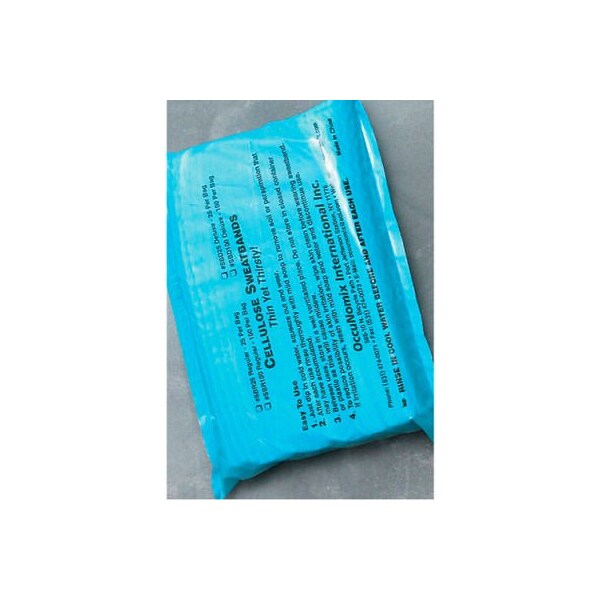 Occunomix OccuNomix Traditional Deluxe Absorbent Cellulose Sweatbands Blue, 100/Pack, SBD100 - SBD¬†100.00