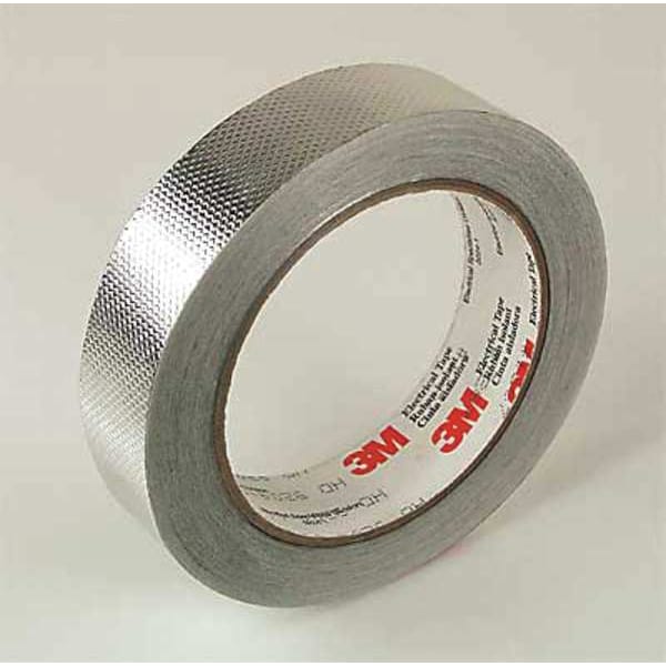Cinta de aluminio con relieve de 3M, 1 pulgada x 54 pies, paquete de 9 - 1267, 1 pulgada x 18 yardas