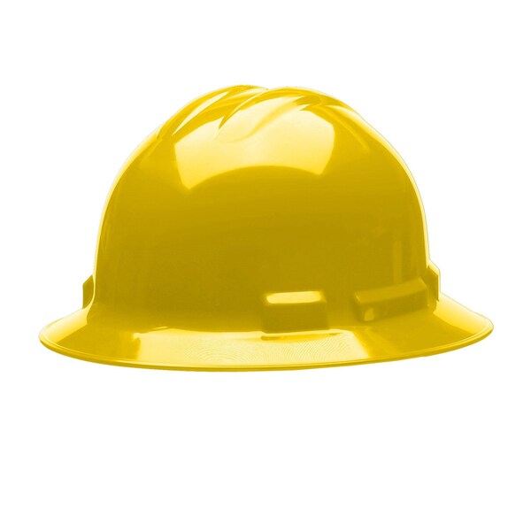 Cordova Ratchet, 4-Point, Duo Safety, Hard Hat, Full Brim, Yellow - H34R2