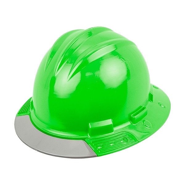 Bullard Full Brim Hard Hat, HDPE, 4 Point Ratchet, Type 1, Class E, Green - AVHGRGCS