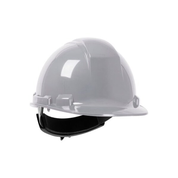 Pip Whistler Cap Style Hard Hat HDPE Shell, 4-Point Textile Suspension, Wheel Ratchet Adjustment, Gray - 280-HP241R-09