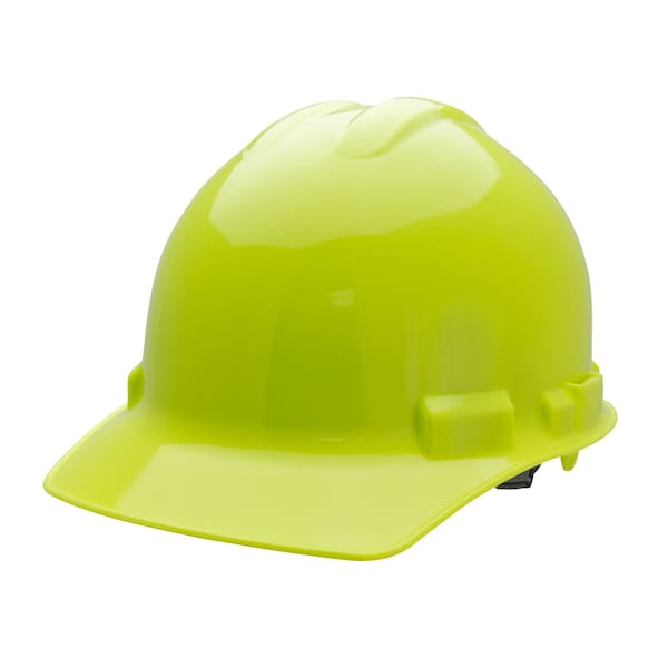 Cordova Ratchet, 6-Point, Duo Safety, Hard Hat, Cap, Hi-Vis Green - H26R6
