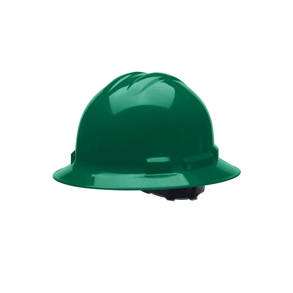 Cordova Ratchet, 4-Point, Duo Safety, Hard Hat, Full Brim, Forest Green - H34R9