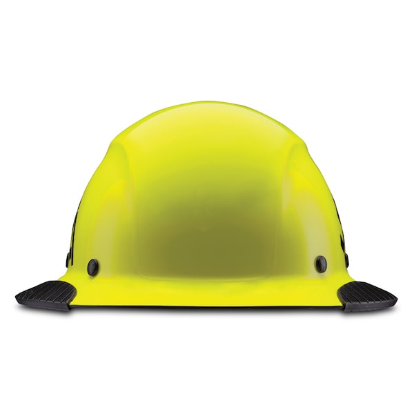 Dax Hard Hats Hard Hat Carbon Fiber Full Brim 50-50 (Yellow/Black) - HDF50C-19HC