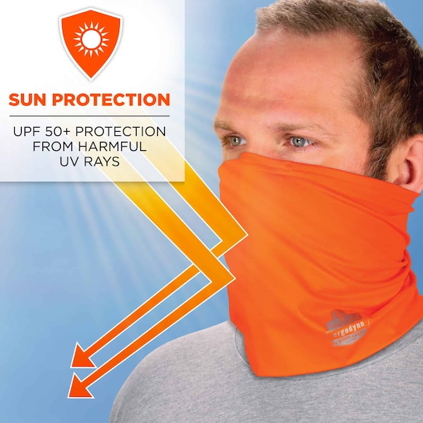 Ergodyne Hi-Vis Orange 2-Layer Cooling Multi-Band, L/XL - 6489