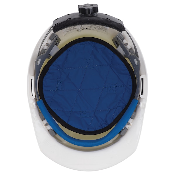 Deltaplus Crown Cooler, Hard Hat, Coolerz, C421, Hi-Viz Lime and Blue - 21564