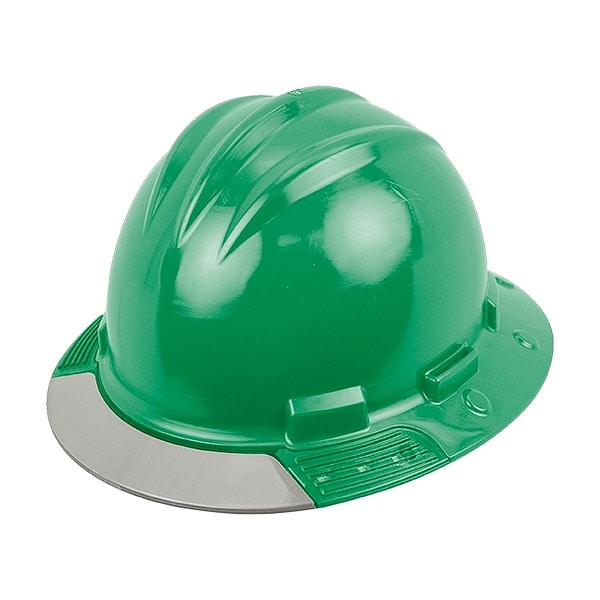 Bullard Full Brim Hard Hat, HDPE, 4 Point Ratchet, Type 1, Class E, Green - AVKGRGCS