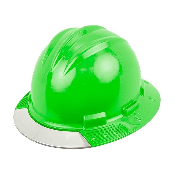 Bullard Full Brim Hard Hat, HDPE, 4 Point Ratchet, Type 1, Class E, Green - AVHGRCCS