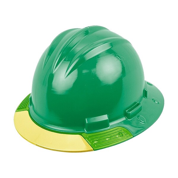 Bullard Full Brim Hard Hat, HDPE, 4 Point Ratchet, Type 1, Class E, Green - AVKGRYCS