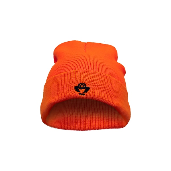 2W International High Viz Knitted Cap with Reflective Stripes, Orange - KCO-11