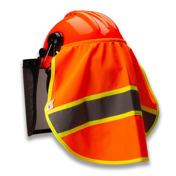 Tr Industrial Knitted Neck Shade with 3M Reflector for Forestry Safety Helmet - TR88011-SHADE-KNIT