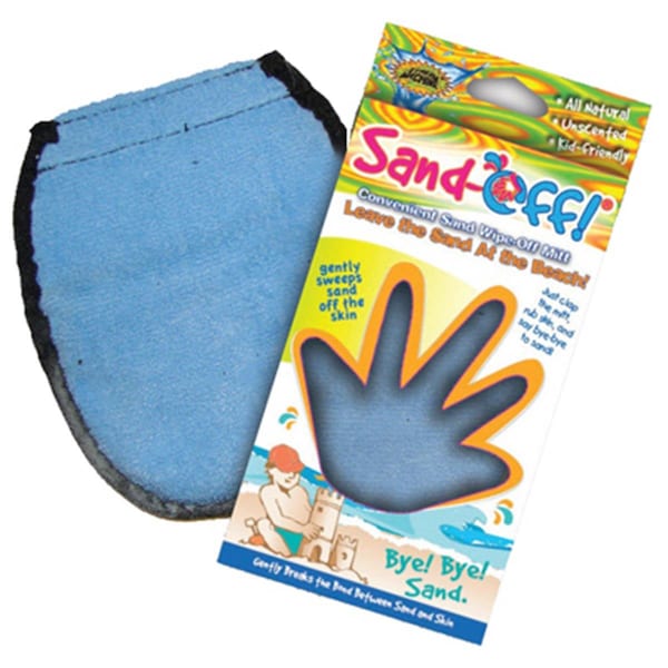 Water Sports Water Sports 81110-3 Blue; Sand Off Terrycloth Mitt; 0.5 x 4 x 8.25 in. - 189202