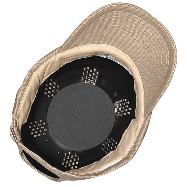 Fibre-Metal By Honeywell Bump Cap, Long Brim Baseball, Inner Shell ABS, Outer Cotton, Pinlock Suspension, Khaki - SBC2KI
