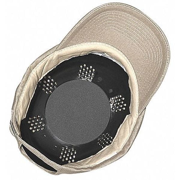 Fibre-Metal By Honeywell Bump Cap, Long Brim Baseball, Inner Shell ABS, Outer Cotton, Pinlock Suspension, Khaki - SBC2KI