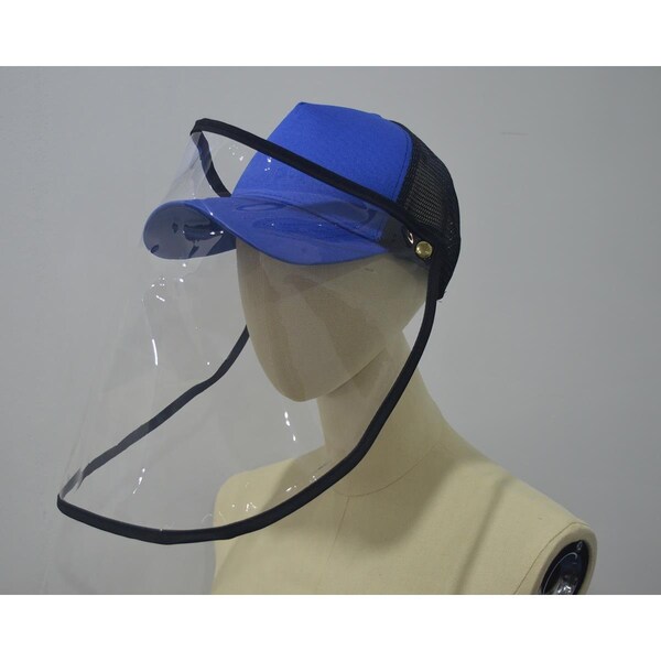 Dressdown Unisex Baseball Cap Face Shield Blue - DR1609668
