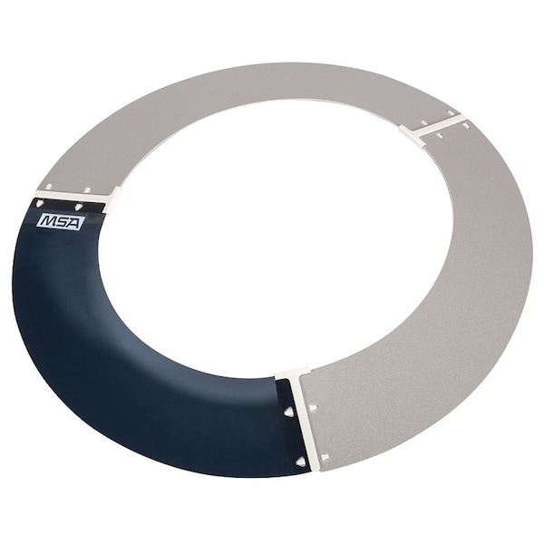 Safety Works 697410 Sun Shield, Polyurethane, Gray, Smoke Tint, For V-Gard Full-Brim Hat, TopGard Full-Brim Hat - 281-SSE-FB