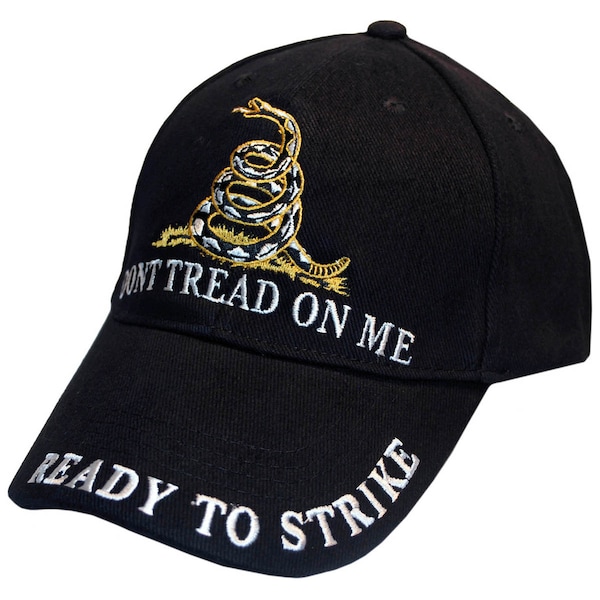 U.S. Military Merchandise CAP  DONT TREAD ON ME BLK - CP00126
