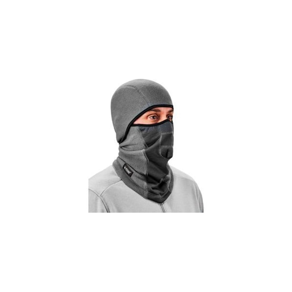 Ergodyne Ergodyne N-Ferno 6823 Balaclava Face Mask, Wind-Proof, Hinged, Gray - 16835