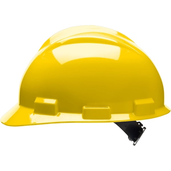 Bullard Hard Hat, S61, Polyethylene, 4 Point Pinlock, Type 1, Class E, Yellow - 61YLP