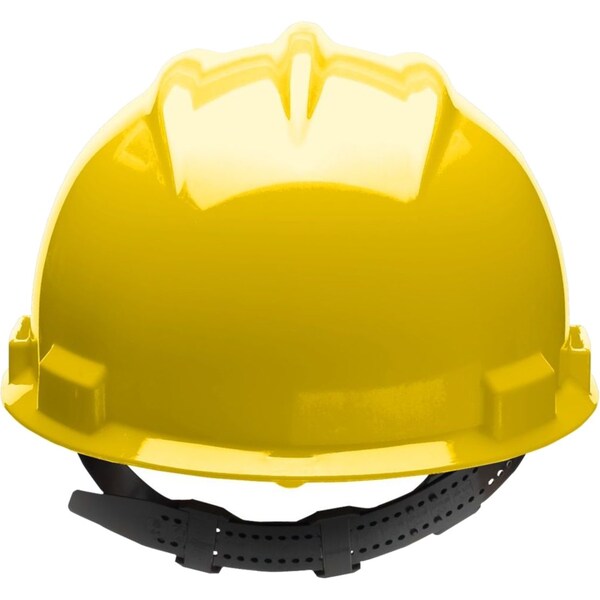 Bullard Hard Hat, S61, Polyethylene, 4 Point Pinlock, Type 1, Class E, Yellow - 61YLP