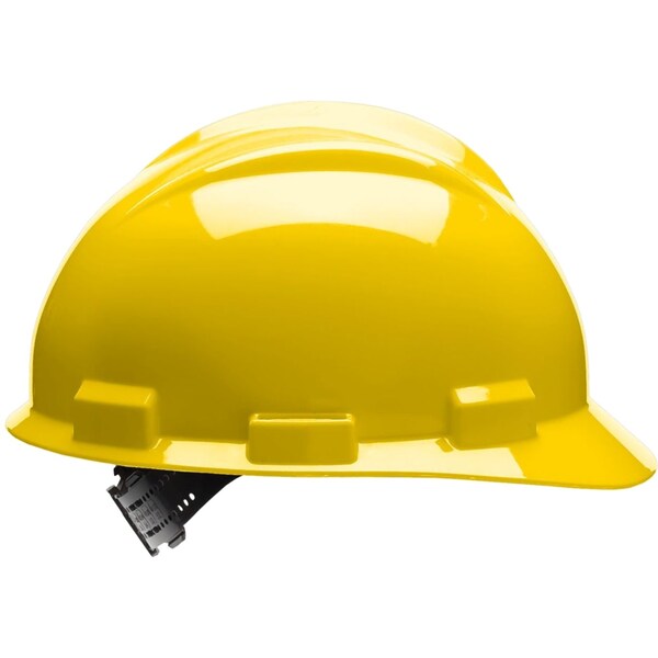 Bullard Hard Hat, S61, Polyethylene, 4 Point Pinlock, Type 1, Class E, Yellow - 61YLP