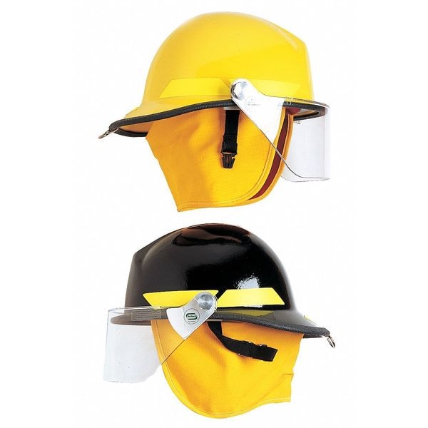 Bullard Fire Helmet, Fiberglass, 6 pt Ratchet, Yellow, Fits Hat Size 6-1/2 to 8 , Modern - FXSYL
