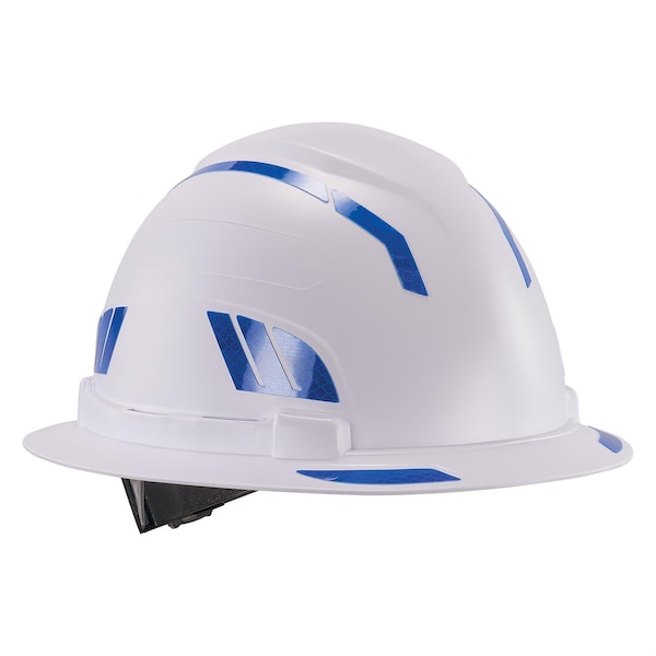 Ergodyne Reflective Hard Hat with Safety Helmet Sticker Kit, Blue - 8961