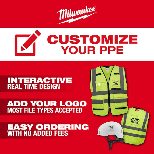 Milwaukee Tool BOLT Red Front Brim Vented Safety Helmet with IMPACT ARMOR Liner - Type 2, Class C - 48-73-1372
