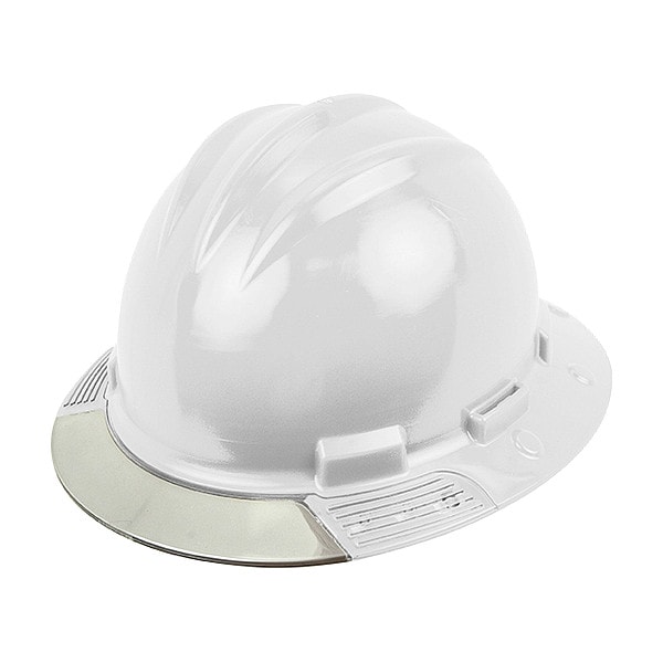 Bullard Full Brim Hard Hat, HDPE, 4 Point Ratchet, Type 1, Class E, White - AVWHRCCS