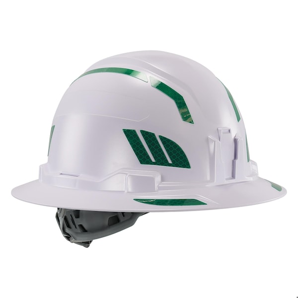 Ergodyne Reflective Hard Hat with Safety Helmet Sticker Kit, Green - 8961